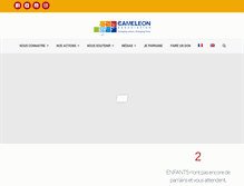 Tablet Screenshot of cameleon-association.org